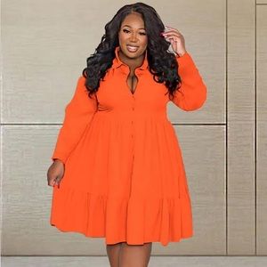 Women’s 1pc Dress 0455 Orange